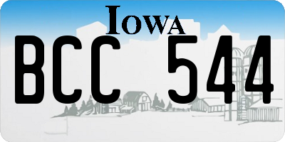 IA license plate BCC544