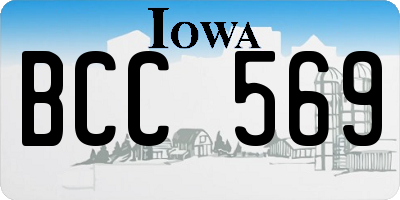 IA license plate BCC569
