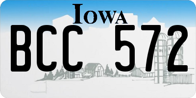 IA license plate BCC572