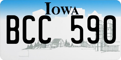 IA license plate BCC590