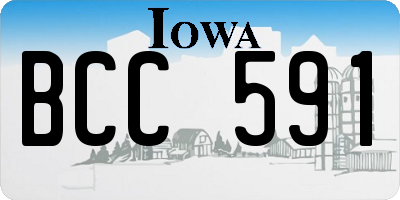 IA license plate BCC591
