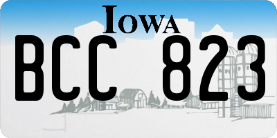 IA license plate BCC823
