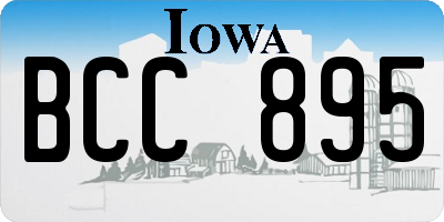 IA license plate BCC895