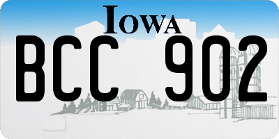 IA license plate BCC902