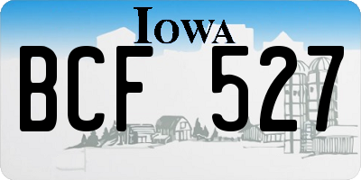 IA license plate BCF527