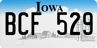 IA license plate BCF529