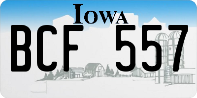 IA license plate BCF557