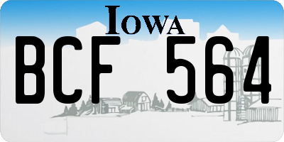 IA license plate BCF564