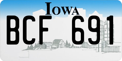 IA license plate BCF691