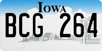 IA license plate BCG264