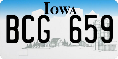 IA license plate BCG659