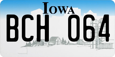 IA license plate BCH064