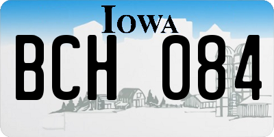 IA license plate BCH084