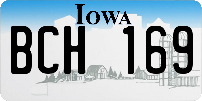 IA license plate BCH169
