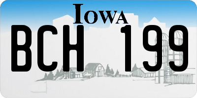 IA license plate BCH199