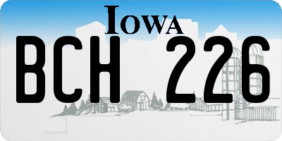 IA license plate BCH226