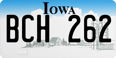 IA license plate BCH262
