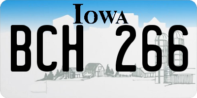 IA license plate BCH266
