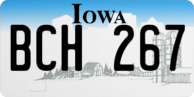 IA license plate BCH267