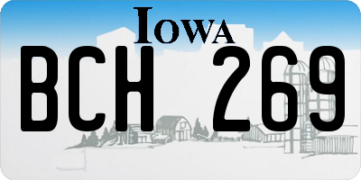 IA license plate BCH269