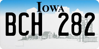 IA license plate BCH282