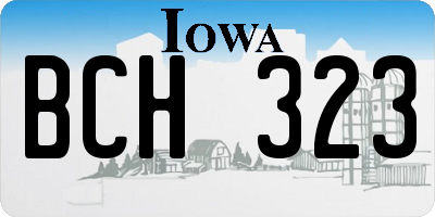 IA license plate BCH323