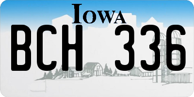 IA license plate BCH336