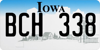 IA license plate BCH338