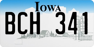 IA license plate BCH341