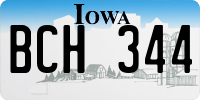 IA license plate BCH344
