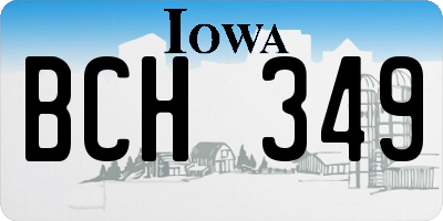 IA license plate BCH349