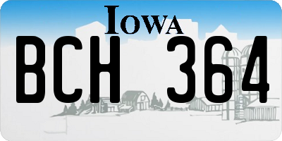 IA license plate BCH364