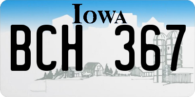 IA license plate BCH367