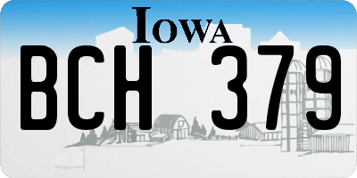 IA license plate BCH379