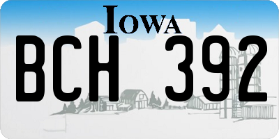 IA license plate BCH392
