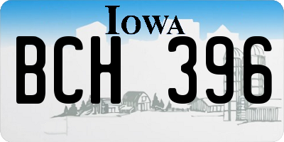 IA license plate BCH396