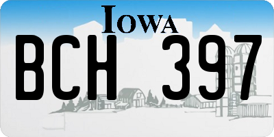 IA license plate BCH397