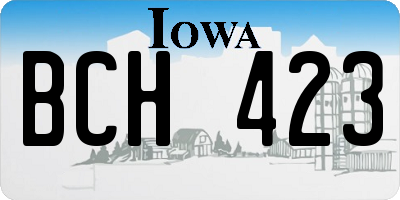 IA license plate BCH423