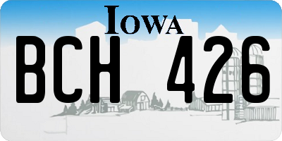 IA license plate BCH426