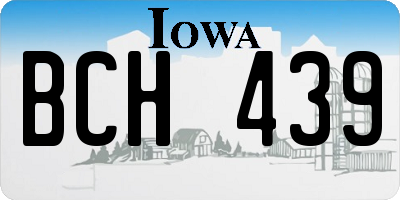 IA license plate BCH439