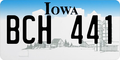 IA license plate BCH441