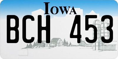 IA license plate BCH453