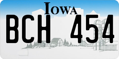 IA license plate BCH454