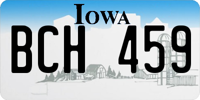 IA license plate BCH459