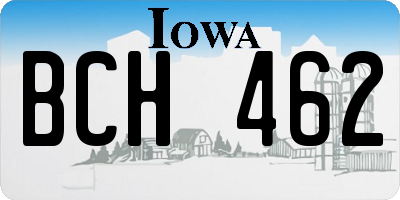 IA license plate BCH462