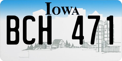 IA license plate BCH471
