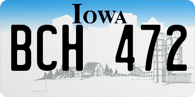 IA license plate BCH472