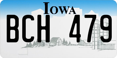 IA license plate BCH479