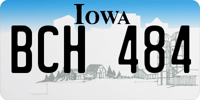 IA license plate BCH484