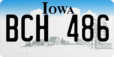 IA license plate BCH486